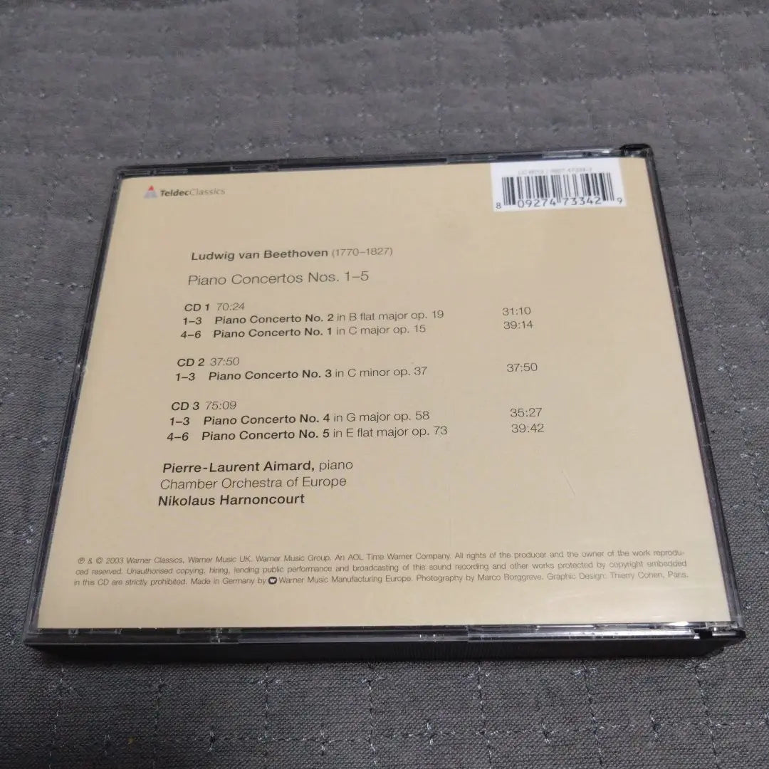 Beethoven: Complete Piano Concertos (3-disc set)