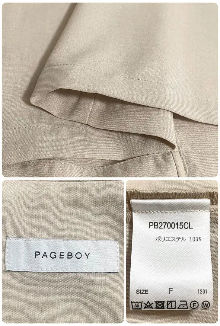 [Productos hermosos] Pageboy Linen Likdable Loos Chaqueta a medida Aflojar | 【美品】PAGEBOY リネンライクダブルルーズジャケット テーラード ゆったり