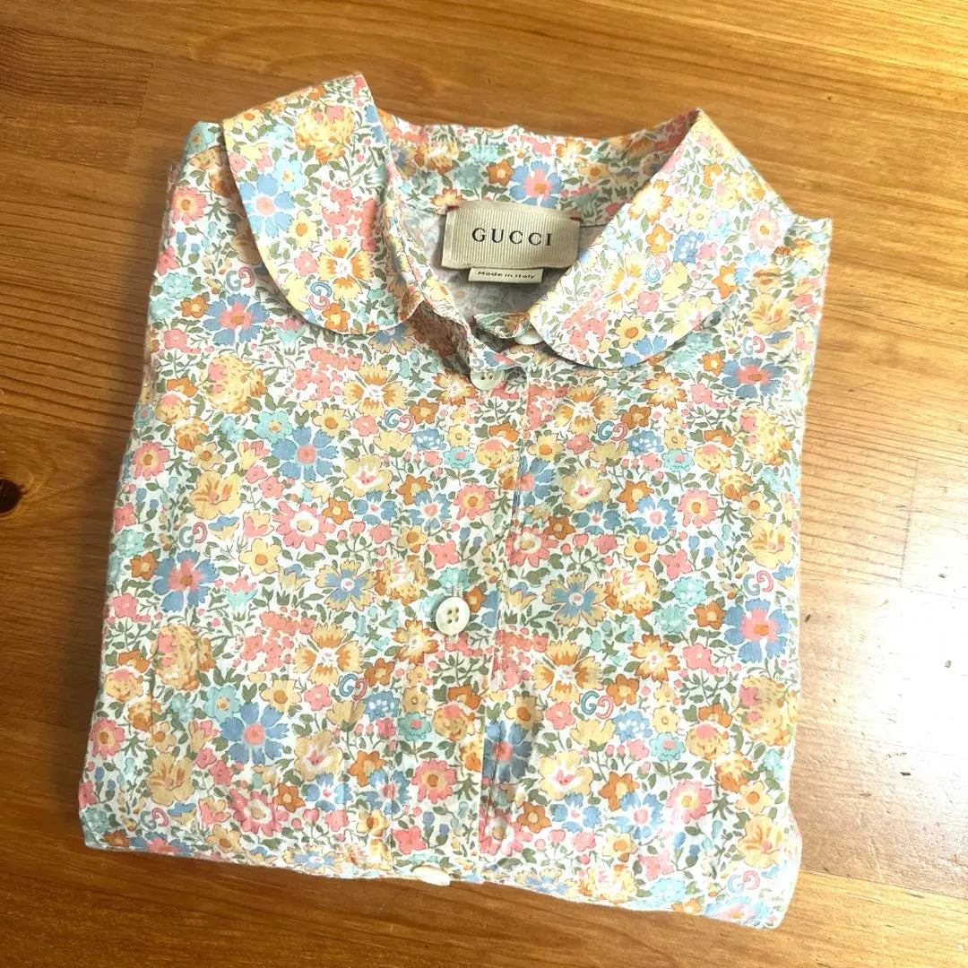 Rare GUCCI Liberty Kids Blouse 100 110 Spring Clothes