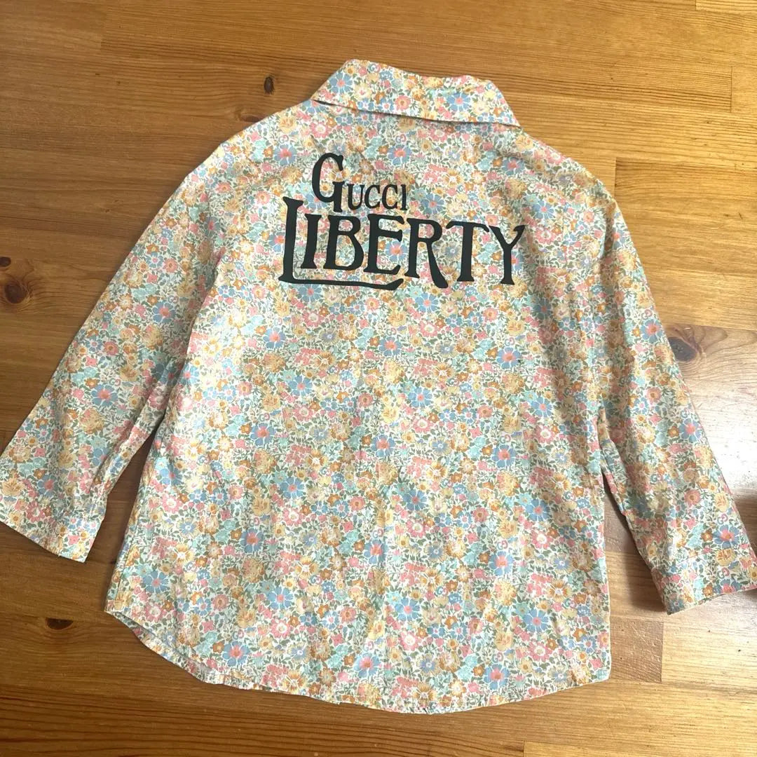 Rare GUCCI Liberty Kids Blouse 100 110 Spring Clothes