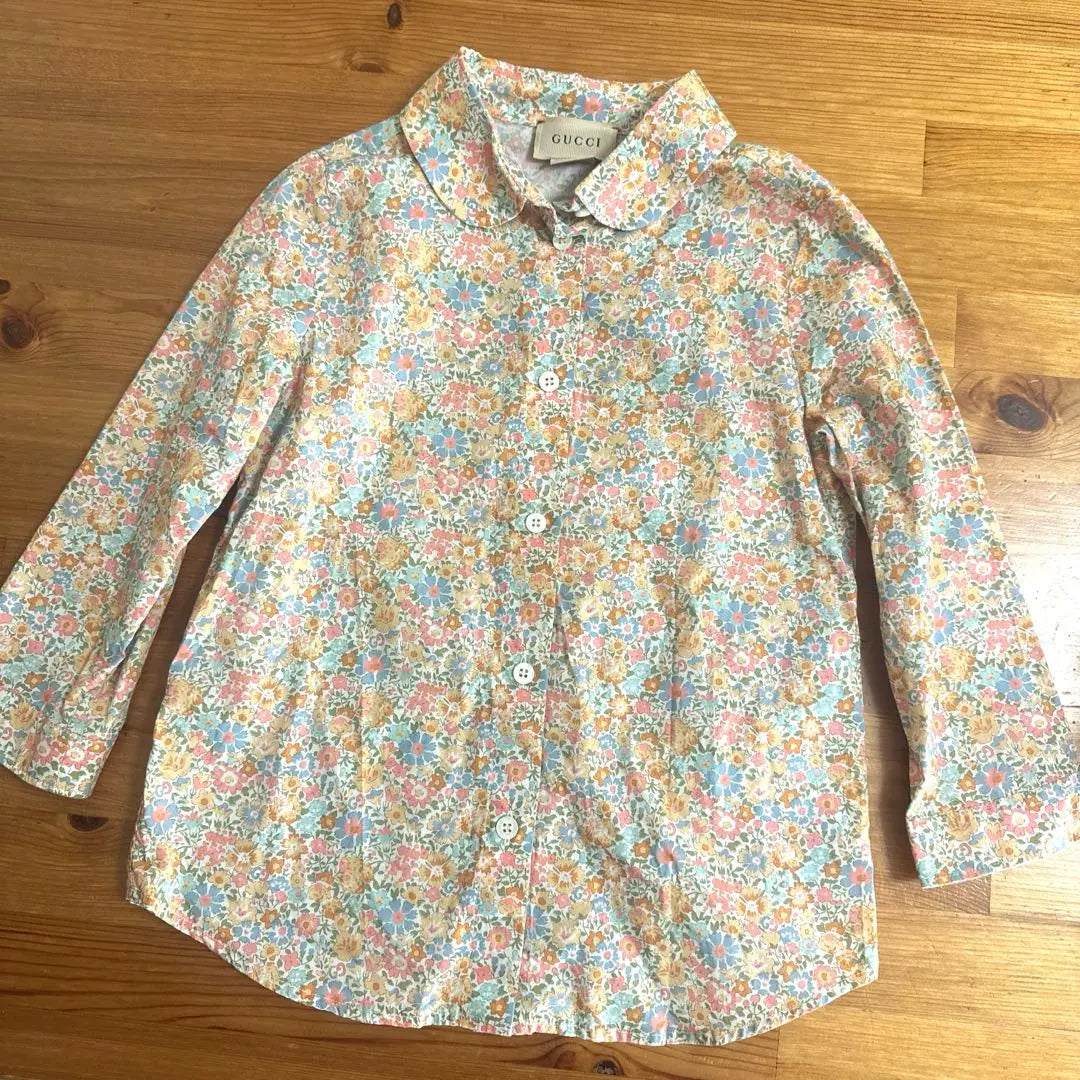 Rare GUCCI Liberty Kids Blouse 100 110 Spring Clothes