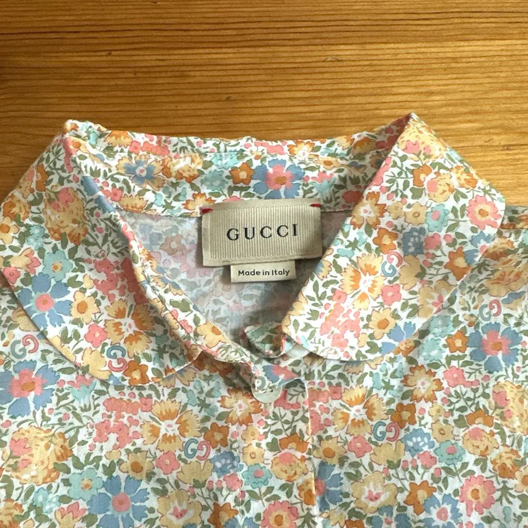 Rare GUCCI Liberty Kids Blouse 100 110 Spring Clothes