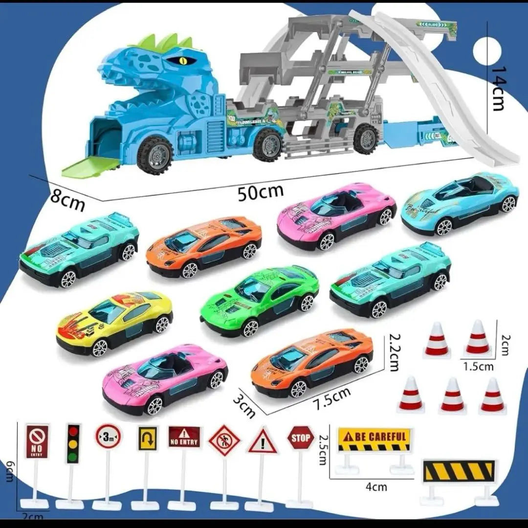 truck toy dinosaur assembly construction vehicle plastic model rail minicar