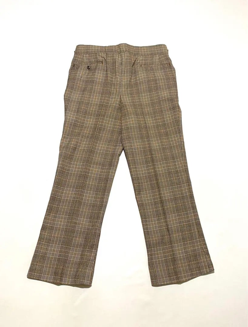 Pantalones de cuadros con cinturón, estilo vintage, años 60