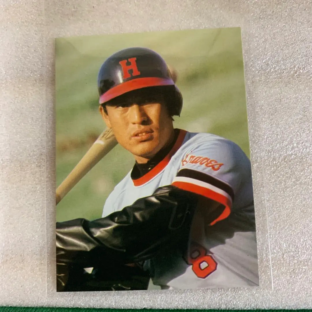 Tarjeta de béisbol profesional Calbee 1979 Hankyu Braves Shimatani Kanji