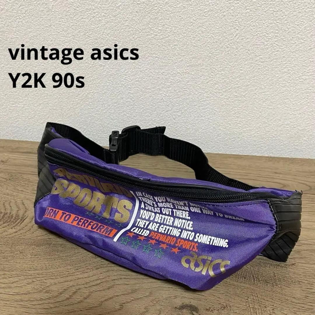 Asics Waist Pouch y2k 90s One Shoulder