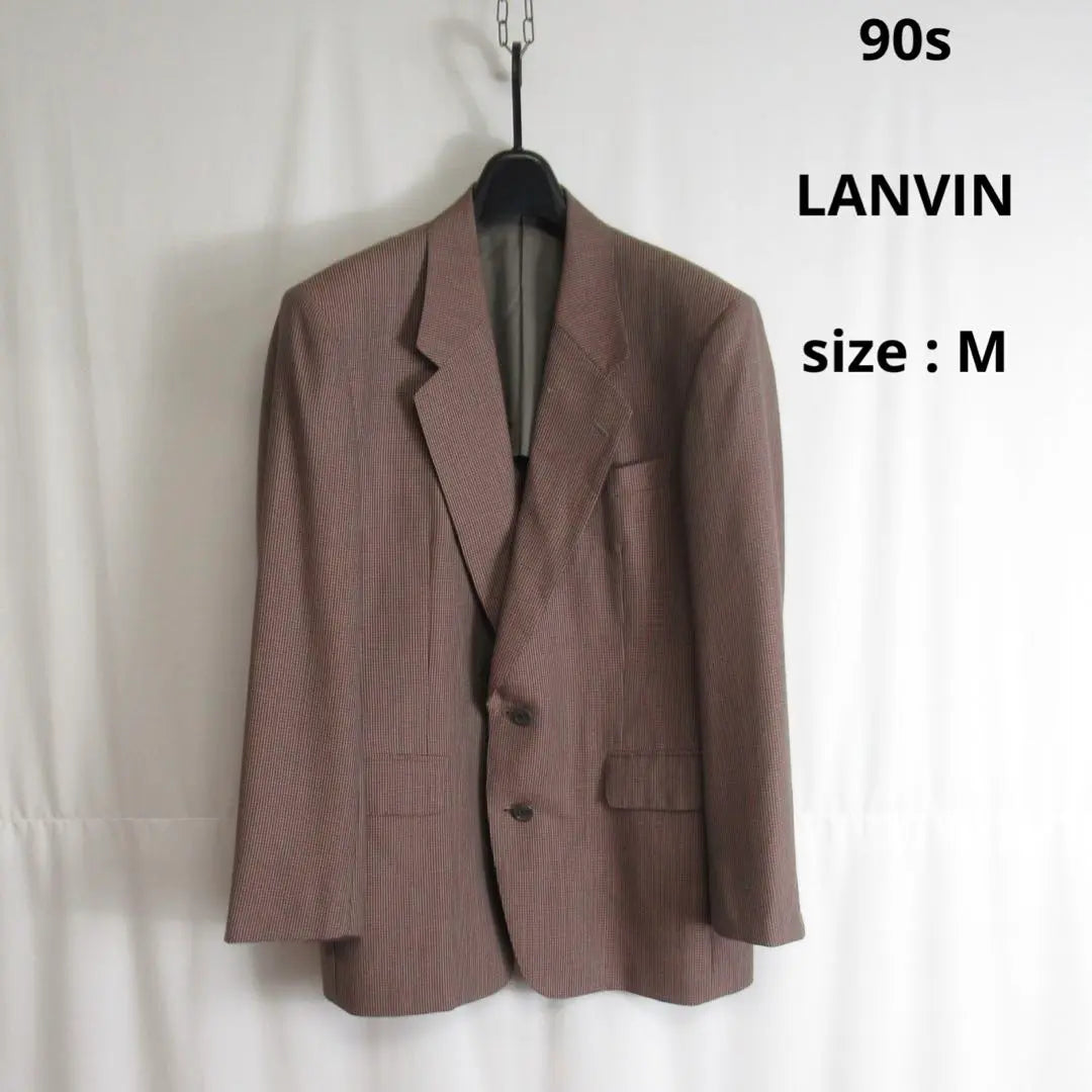 90s Lanvin Tailored Jacket Retro Blazer Vintage M | 90s LANVIN テーラード ジャケット レトロ ブレザー ヴィンテージ M