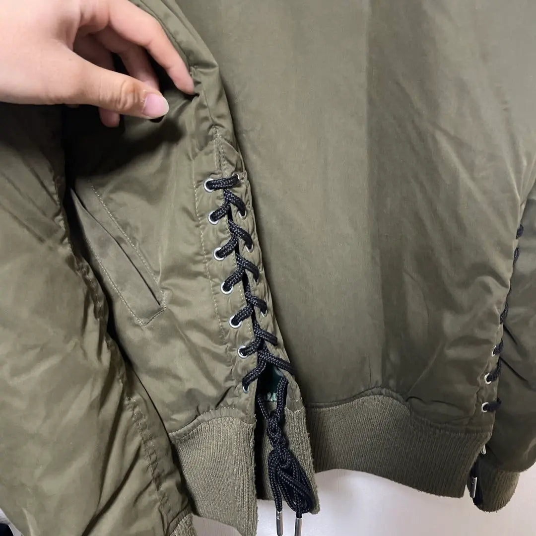 MA-1 jacket, olive color, embroidery