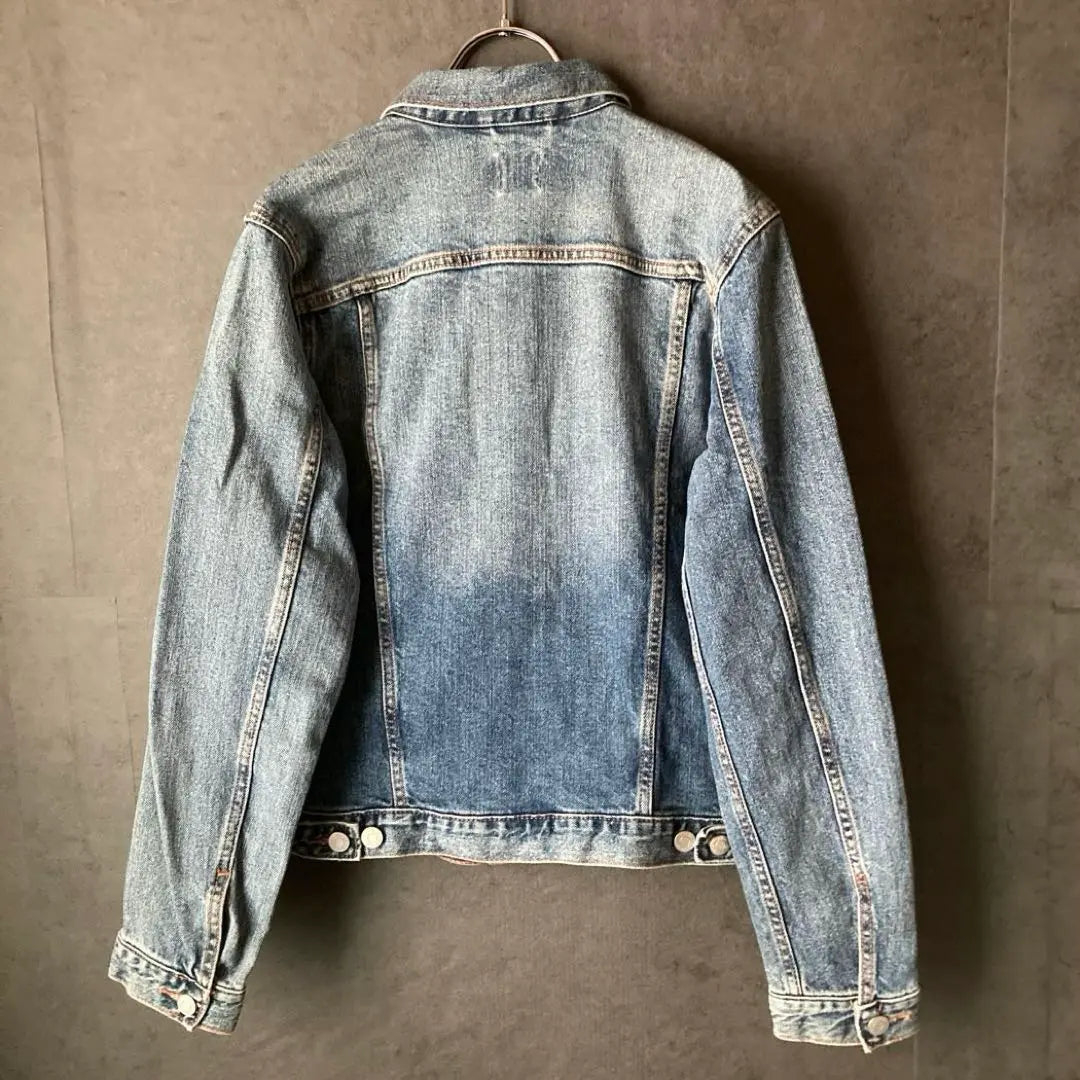 Y2K 00s GAP Denim Jacket Grunge Fade archive