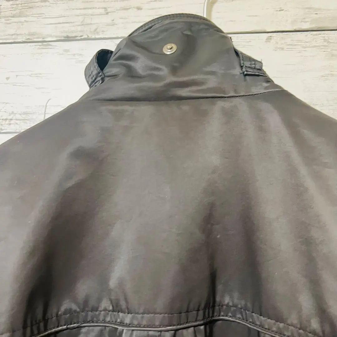 Dark gray nylon jacket with 4 pockets LL