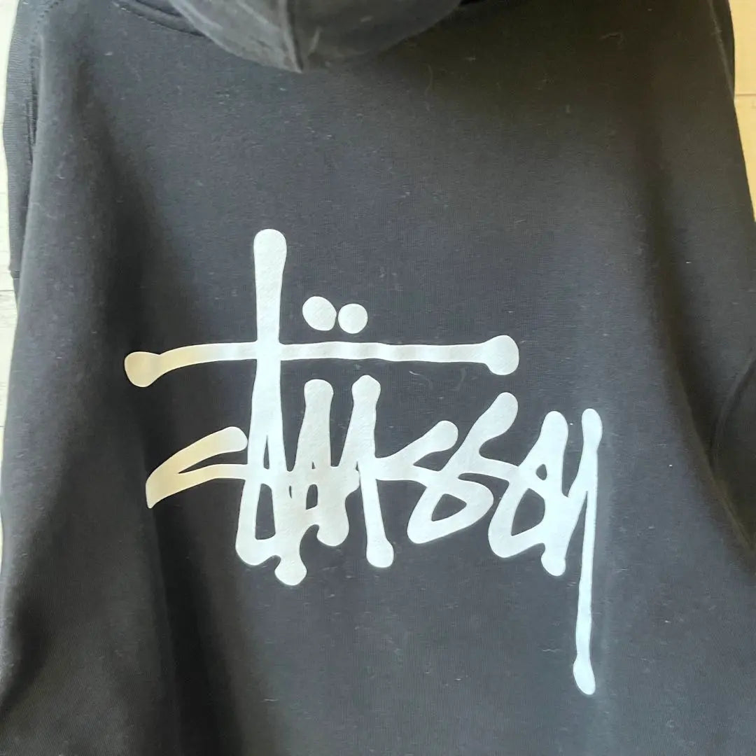 [XL size] Stussy ⭐︎ Back print logo hoodie [Black] Sold out immediately