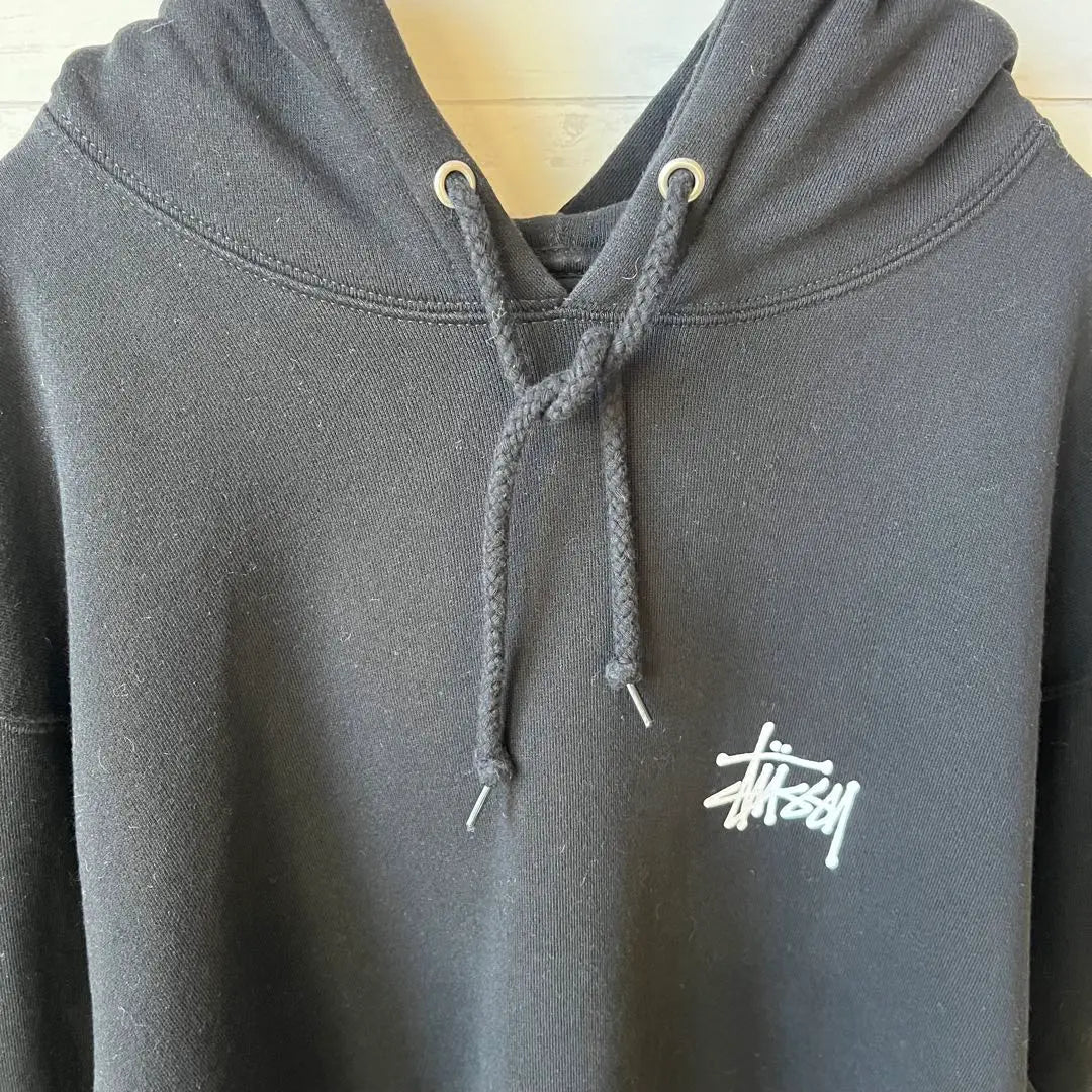 [XL size] Stussy ⭐︎ Back print logo hoodie [Black] Sold out immediately