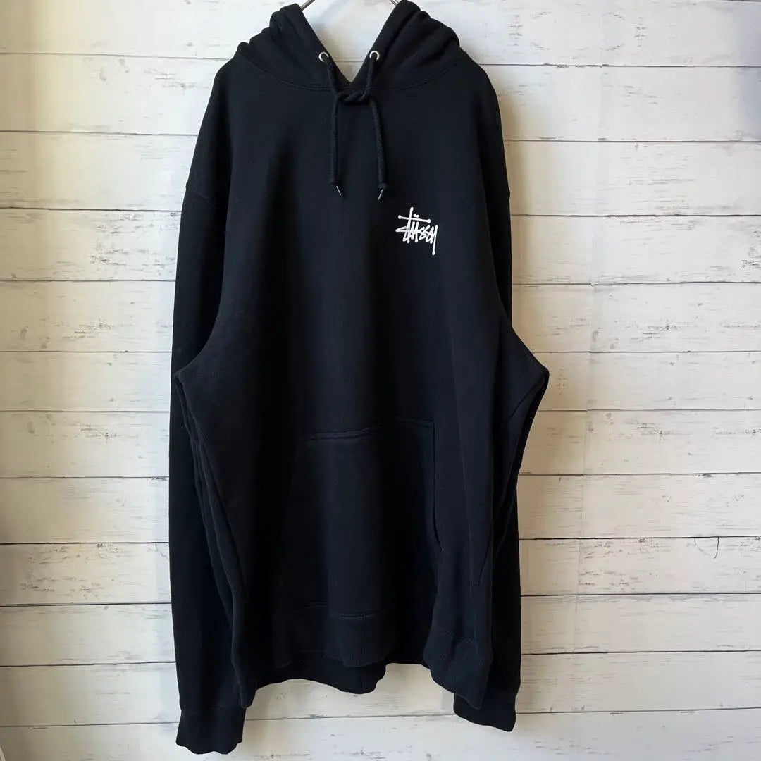 [XL size] Stussy ⭐︎ Back print logo hoodie [Black] Sold out immediately