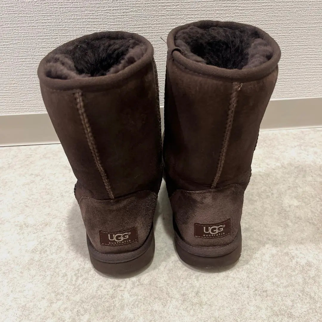 [UGG] Botas de piel de oveja, color marrón