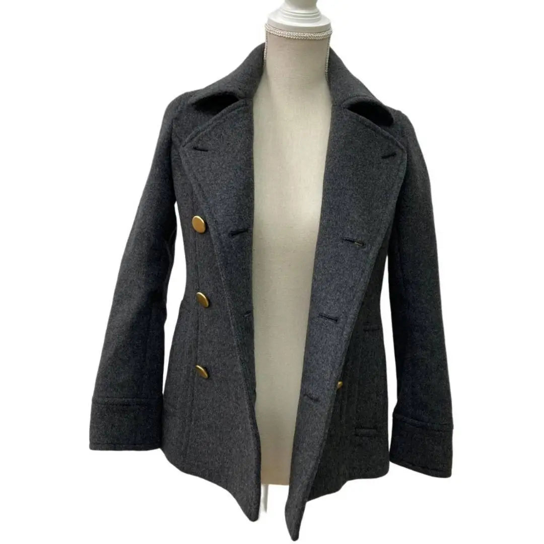 Rideal☆ Coat, Gold Button, Double, Lining, Border Storage, Fashion