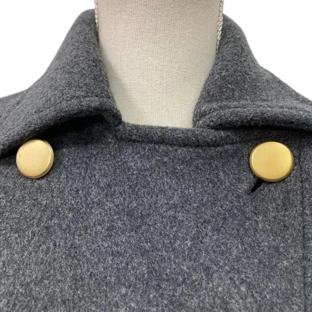 Rideal☆ Coat, Gold Button, Double, Lining, Border Storage, Fashion