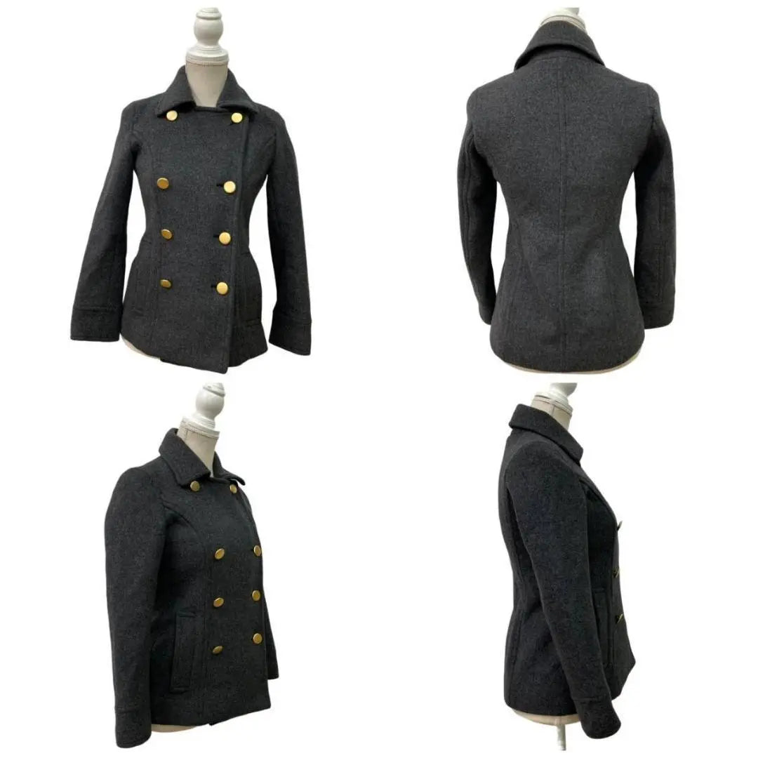 Rideal☆ Coat, Gold Button, Double, Lining, Border Storage, Fashion