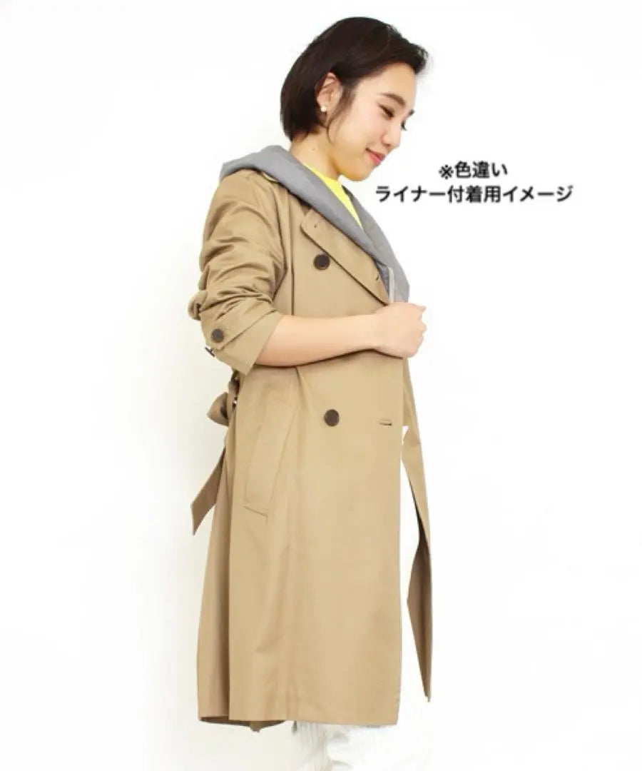 COLLAGE GALLARDAGALANTE Food vest trench coat | COLLAGE GALLARDAGALANTE フードベスト付 トレンチコート