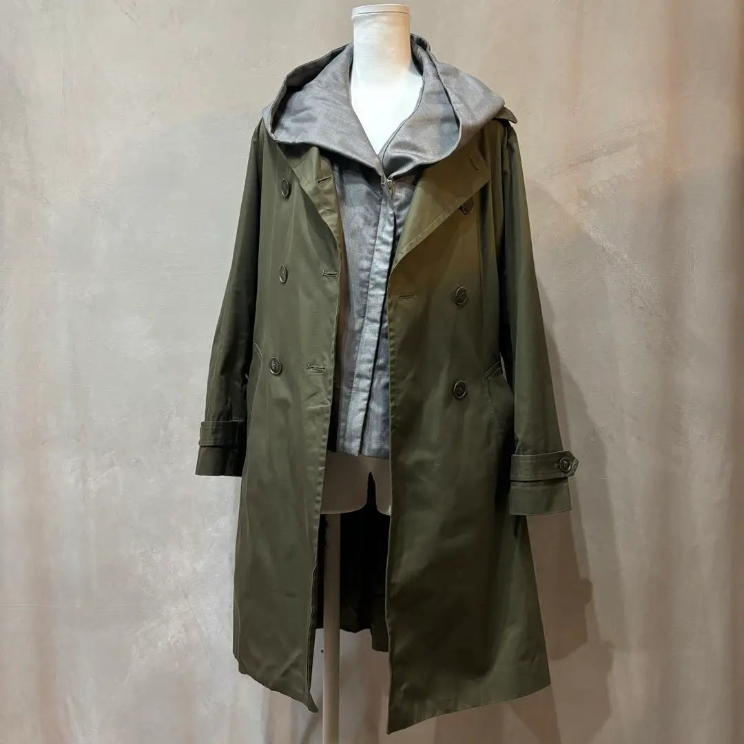 COLLAGE GALLARDAGALANTE Food vest trench coat | COLLAGE GALLARDAGALANTE フードベスト付 トレンチコート