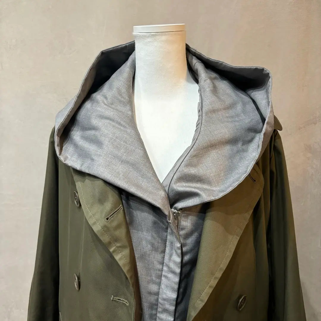 COLLAGE GALLARDAGALANTE Food vest trench coat | COLLAGE GALLARDAGALANTE フードベスト付 トレンチコート