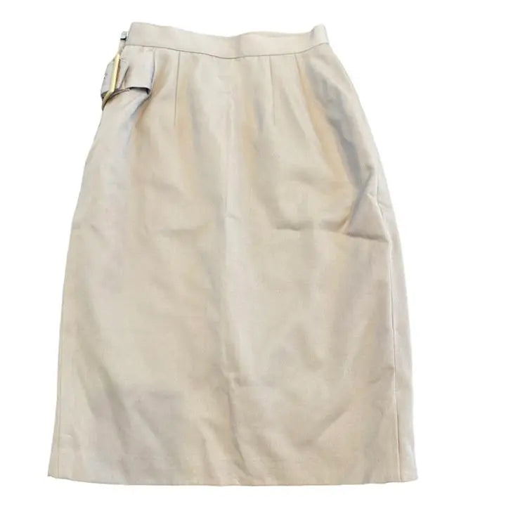 Belt-equipped skirt waist 60 small size beige