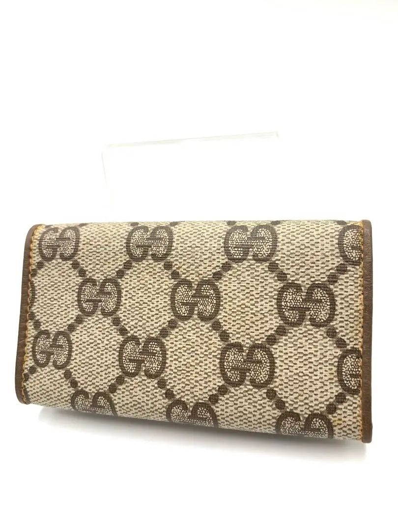 Gucci brand brown key case 6-row GG interlocking stylish