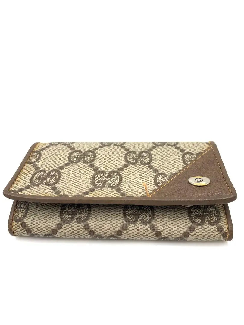 Gucci brand brown key case 6-row GG interlocking stylish