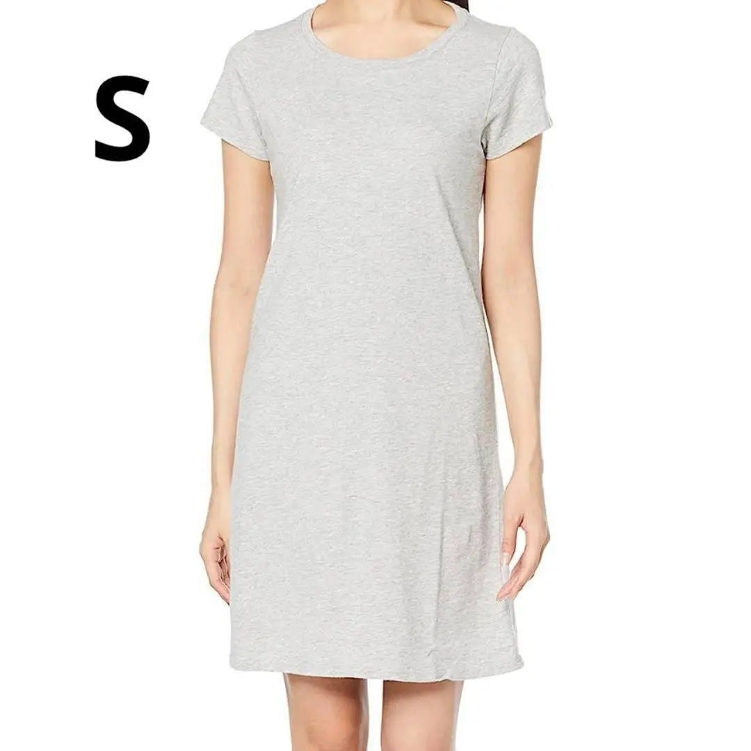 T-shirt dress, crew neck, cotton, standard, women's S, simple