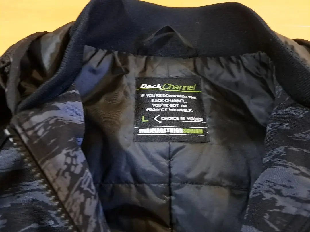 Beautiful condition Size:L Back channel Cordura jacket Black x Camo