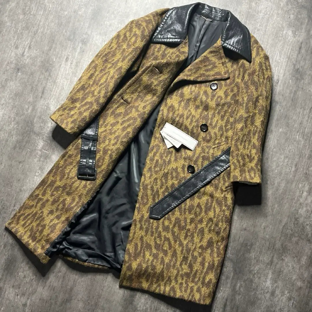 [Tag included] John Lawrence Sullivan Double Coat Outerwear Mohair Leopard