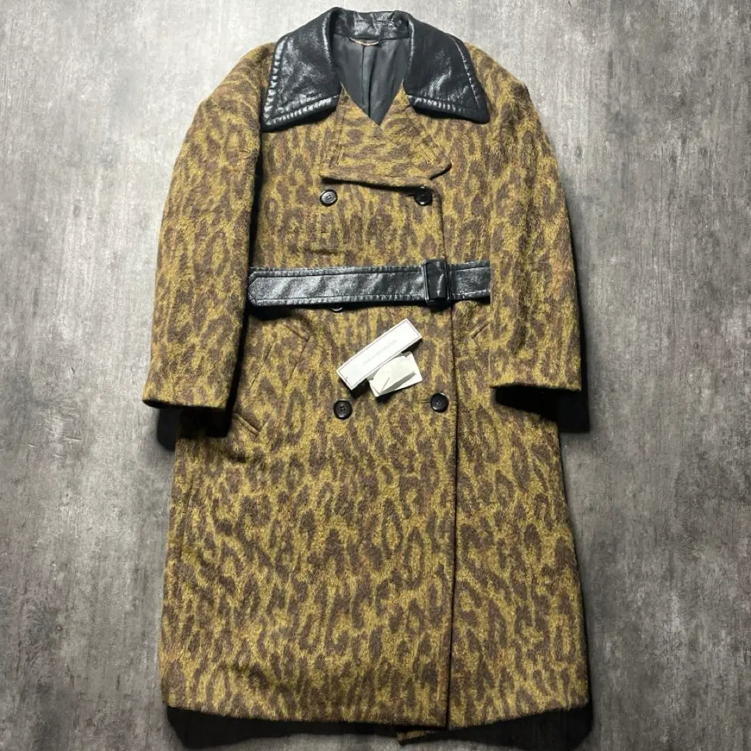 [Tag included] John Lawrence Sullivan Double Coat Outerwear Mohair Leopard