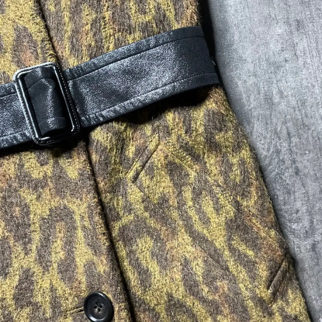 [Tag included] John Lawrence Sullivan Double Coat Outerwear Mohair Leopard