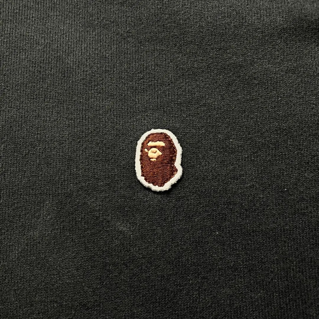 《First come, first served XL》Ape bape one point logo embroidered monkey hoodie black