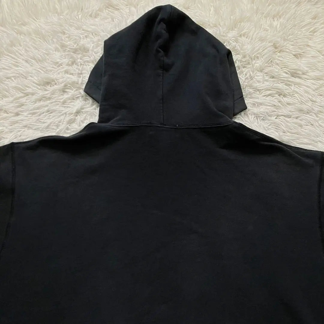 《First come, first served XL》Ape bape one point logo embroidered monkey hoodie black