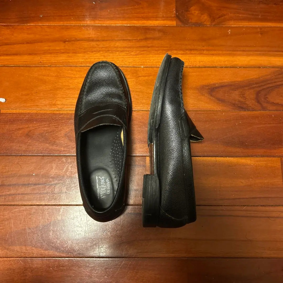 [Sold out] GHBASS loafers, black, 28 grain leather