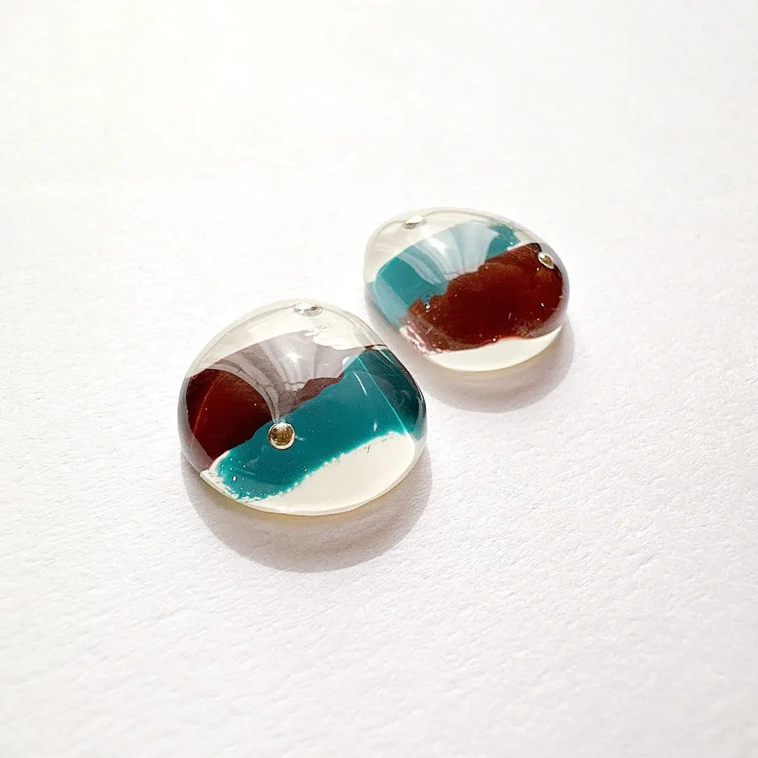 No.1603 Resin Earrings Resin Earrings Handmade Earrings