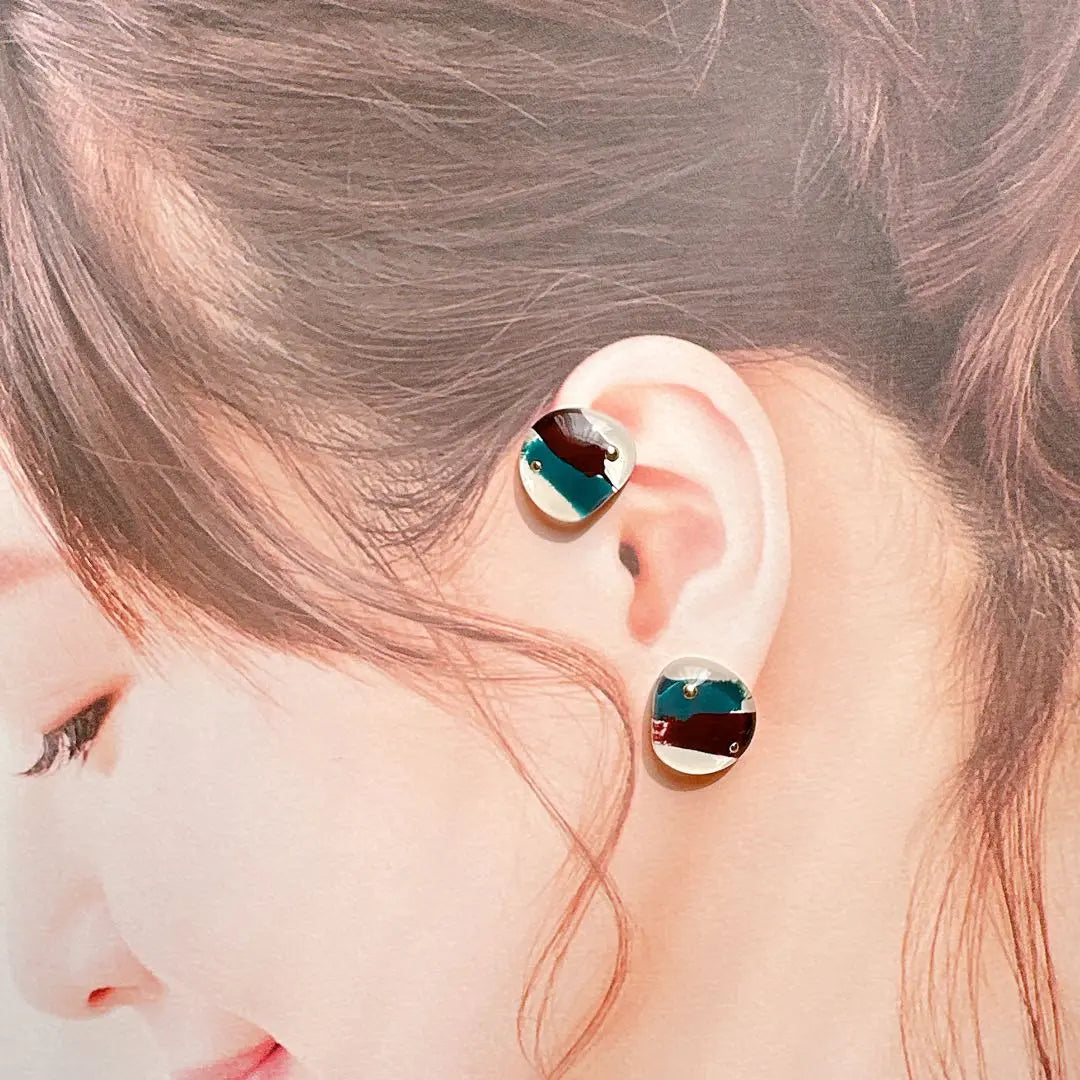 No.1603 Resin Earrings Resin Earrings Handmade Earrings