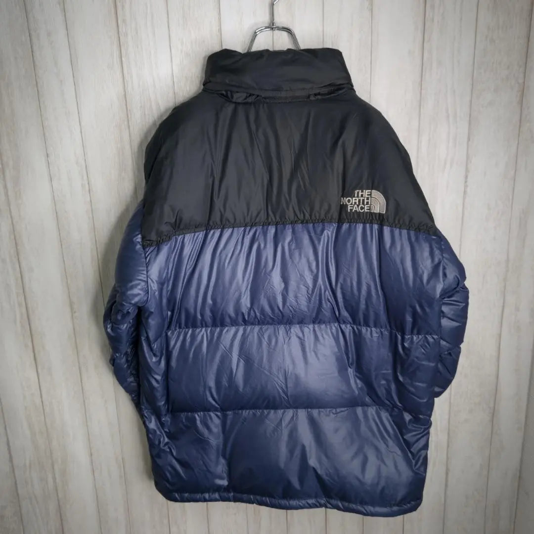 《Geki Rare》 North Face ☆ Nupus Down Jacket L Bordado Azul D51001 | 《激レア》ノースフェイス☆ヌプシダウンジャケットL刺繍ブルーD51001