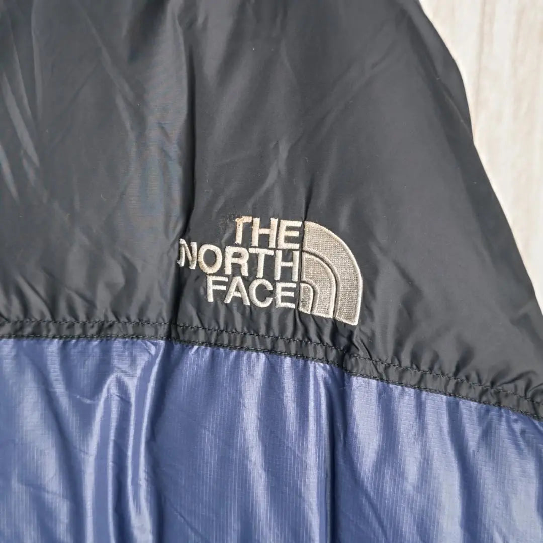 《Geki Rare》 North Face ☆ Nupus Down Jacket L Bordado Azul D51001 | 《激レア》ノースフェイス☆ヌプシダウンジャケットL刺繍ブルーD51001