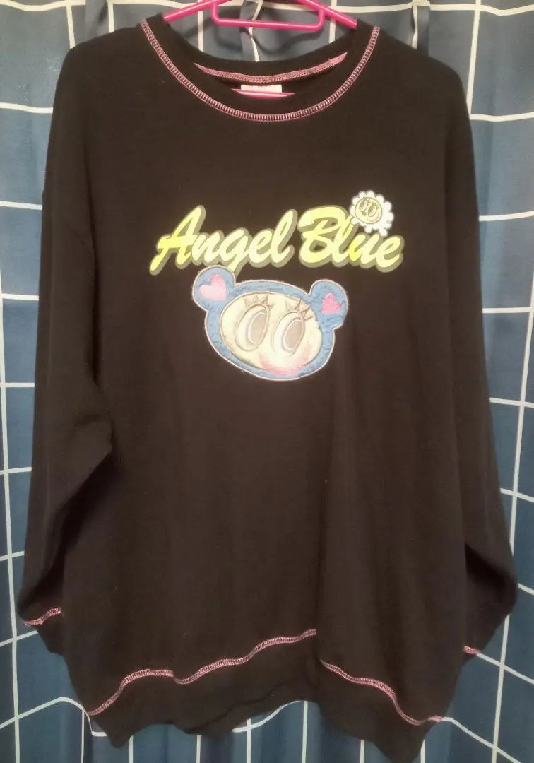 ☆Conjunto de camiseta, sudadera, sudadera con capucha y pantalón Angel Blue L~LL☆