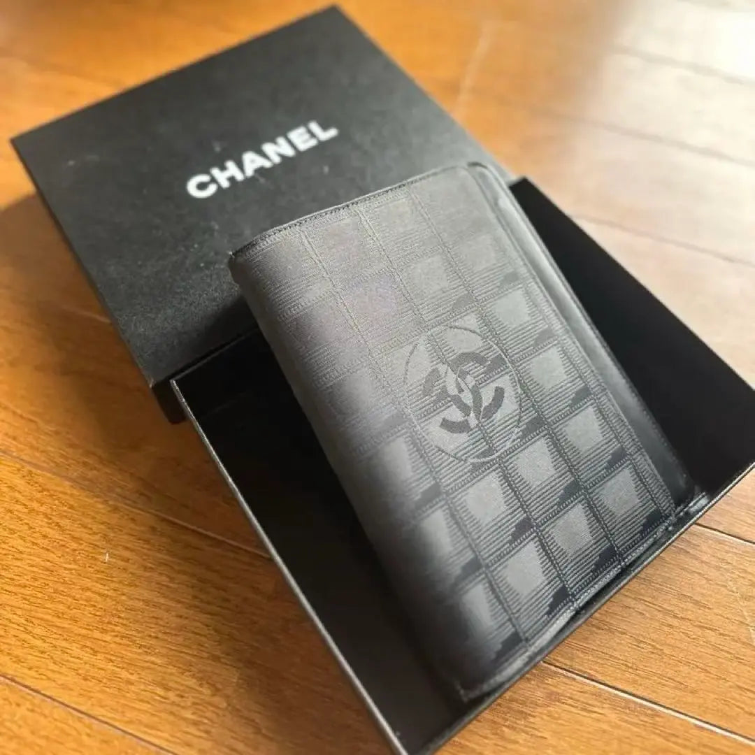 CHANEL notebook cover nylon logo