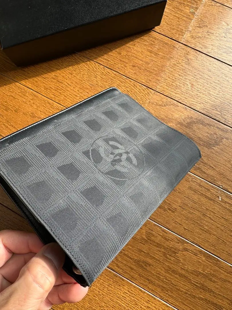 CHANEL notebook cover nylon logo