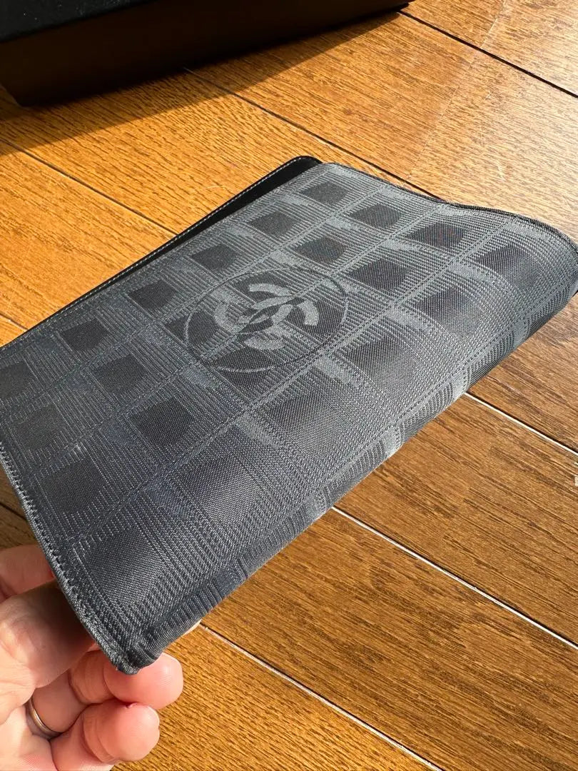 CHANEL notebook cover nylon logo