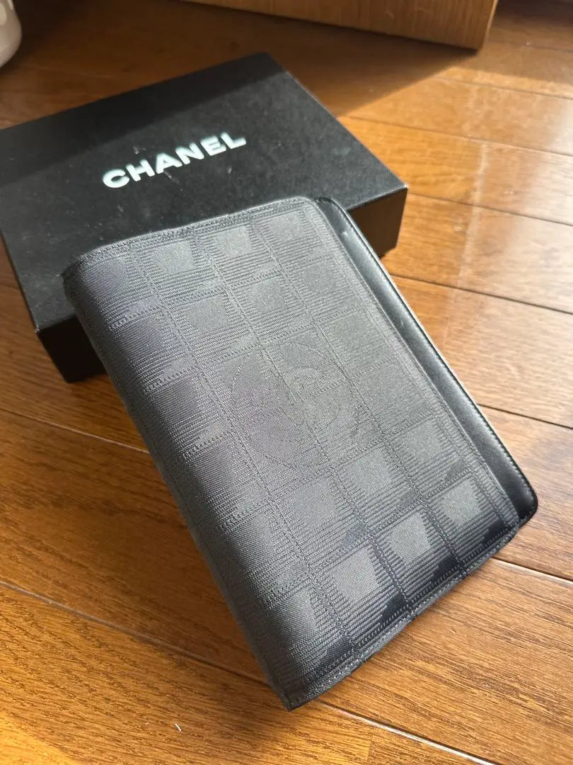 CHANEL notebook cover nylon logo