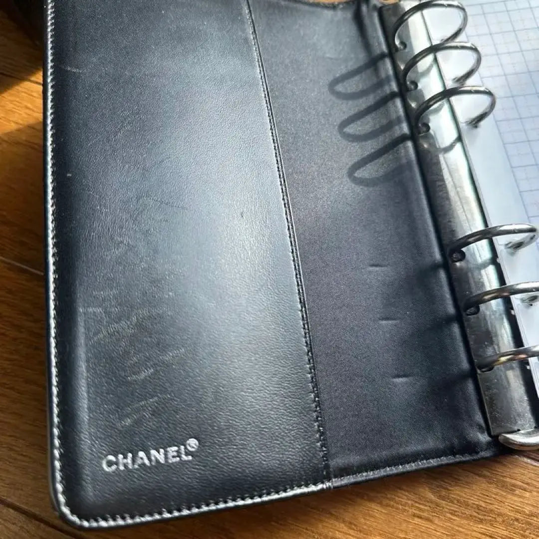 CHANEL notebook cover nylon logo