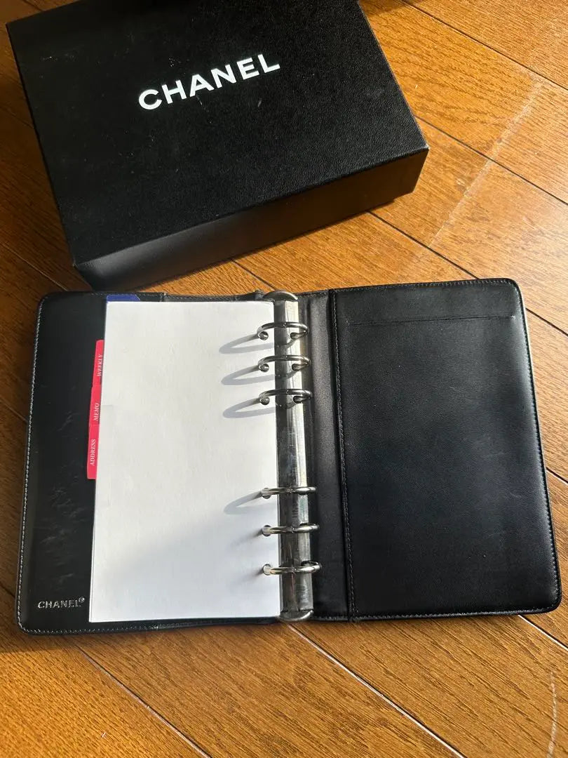 CHANEL notebook cover nylon logo