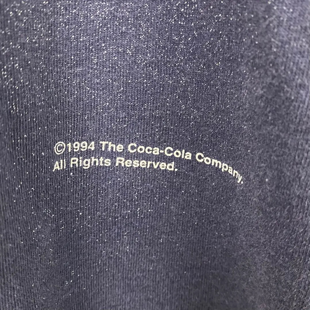 Rare USA 90S [Ropa usada] Camiseta de la compañía Coca -Cola Azul marino Hombre XL | レアUSA製90s【古着】コカコーラ 企業Tシャツ ネイビー メンズXL