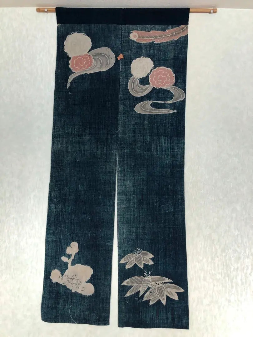 Tube, old cloth, indigo dyed, noren | 筒がき　古布　藍染め　のれん