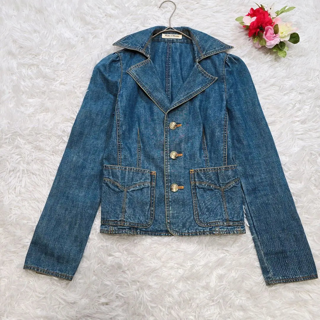 A2925 [Pinky and Diane] Denim Jacket/G Jean M cotton 100%