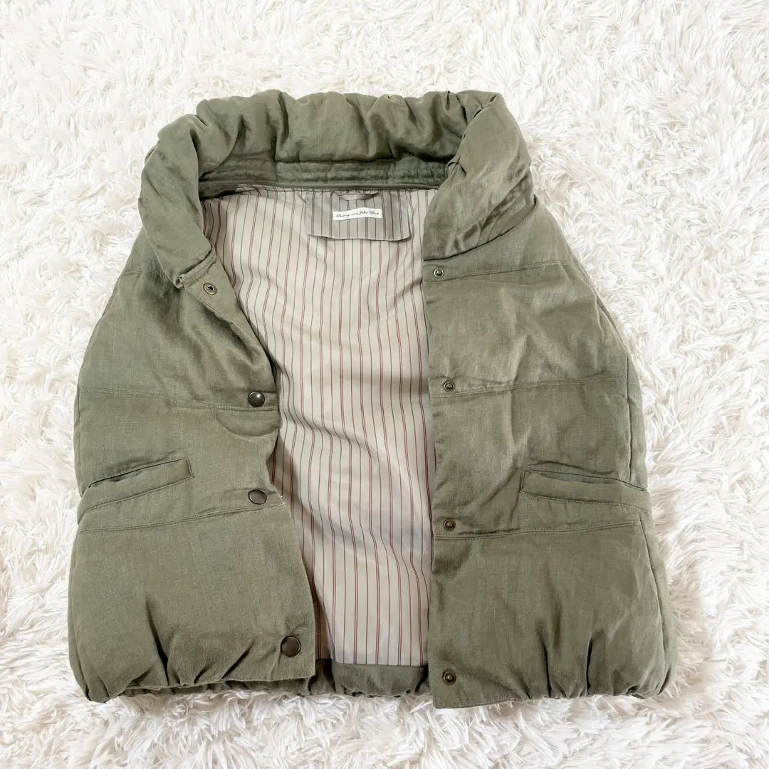 [Good condition] Audrey and John Wad shawl collar down vest | 【美品】　オードリーアンドジョンワッド　ショールカラー　ダウンベスト